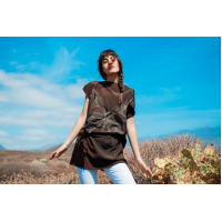 5-in-1 Tunic Brown Butterfly